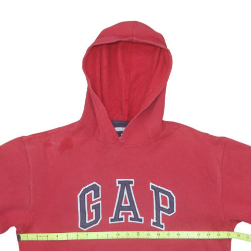 GAP Boys Red Pullover Hoodie Sweatshirt Size M Cotton Blend Casual