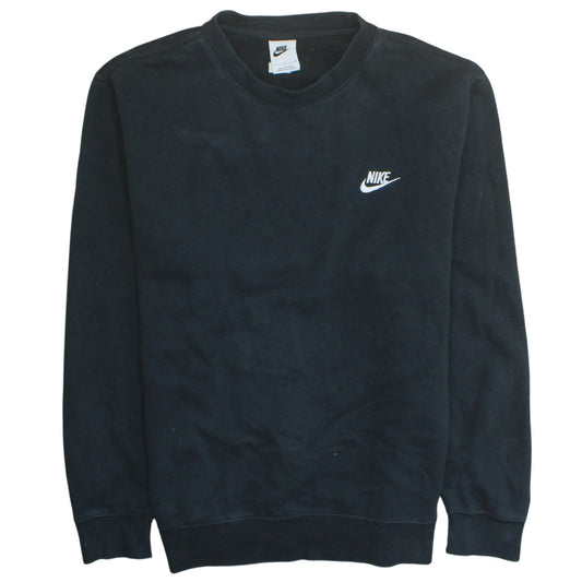 Nike Women’s Black Large Crew Neck Pullover Sweatshirt Classic Logo