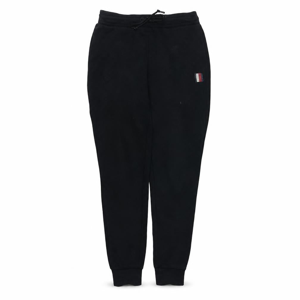 Tommy Hilfiger Men's Black Jogger Sweatpants S Fleece Cotton Blend