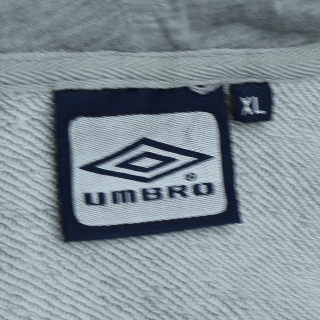Umbro Mens Grey Full Zip Hoodie XL Sports Logo 1924 Jacket