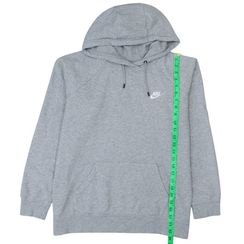 Nike Women’s Grey Pullover Hoodie XL Cotton Blend Sportswear