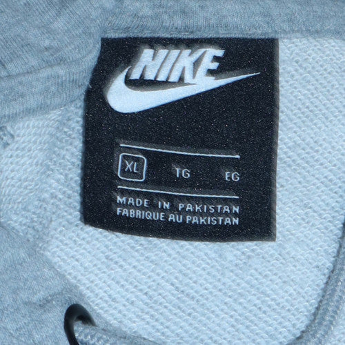 Nike Women’s Grey Pullover Hoodie XL Cotton Blend Sportswear