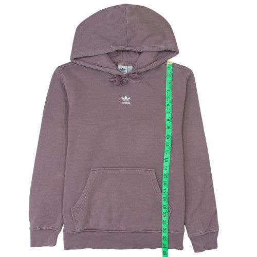 Adidas Women's Mauve Pullover Hoodie Size S Cotton Blend Casual