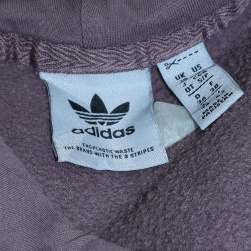 Adidas Women's Mauve Pullover Hoodie Size S Cotton Blend Casual