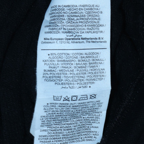 Nike Womens Black Small 1/2 Zip Cropped Sweatshirt