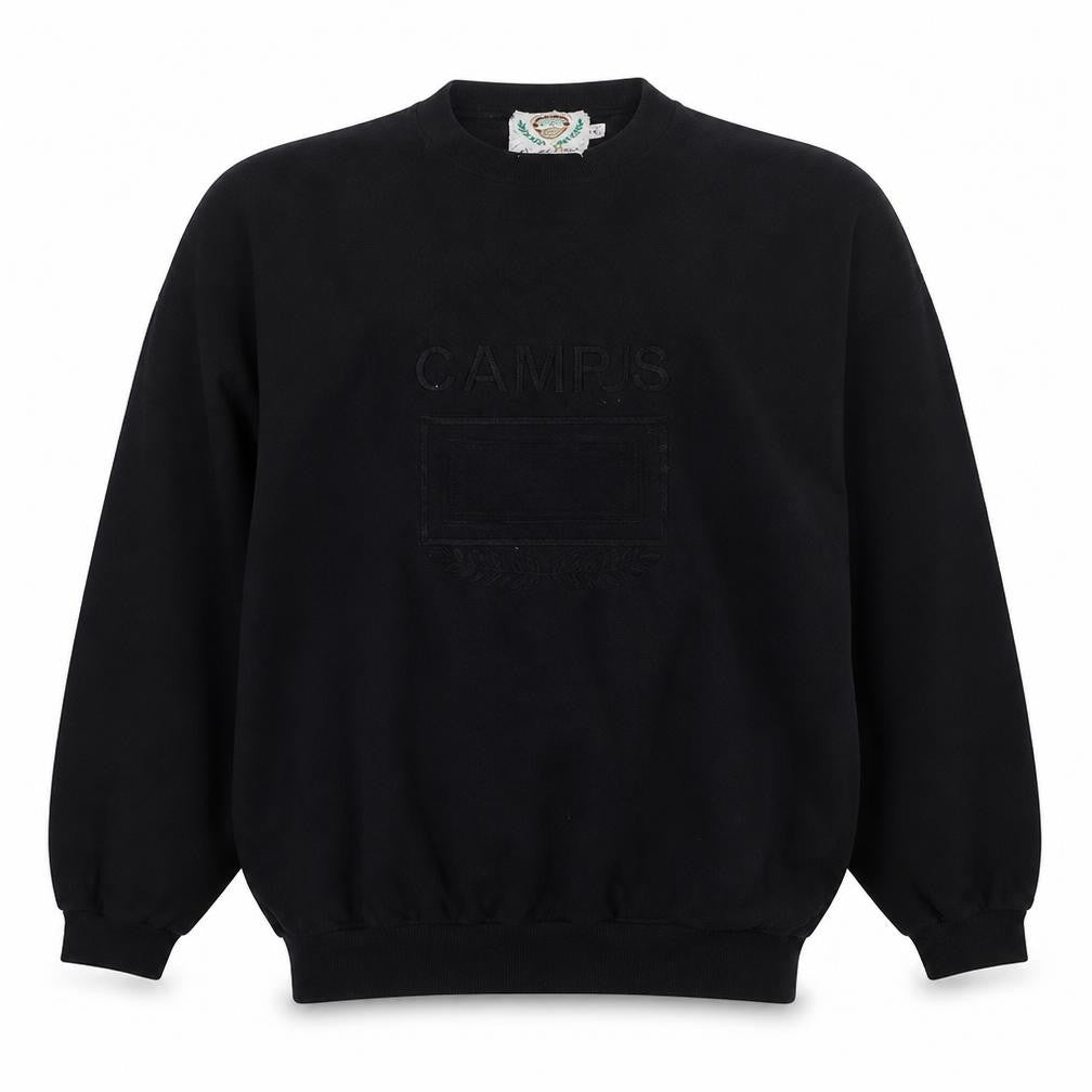 Camps Basic Men's Black XL Pullover Sweatshirt Vintage Sports Logo