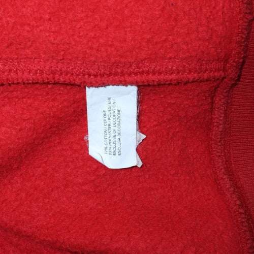 GAP Men's Red Full Zip Hoodie L Fleece Cotton Logo Sweatshirt