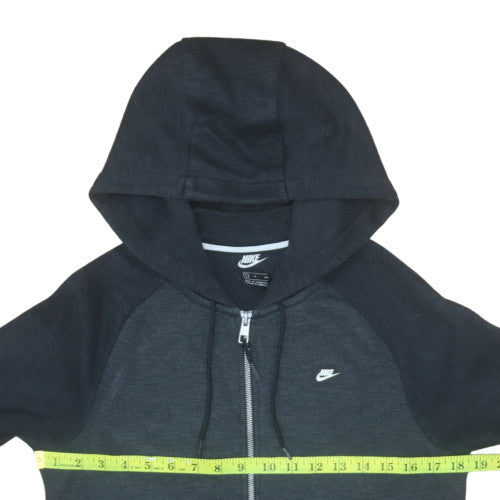 Nike Men's Black Small Full Zip Hoodie Cotton Blend Casual