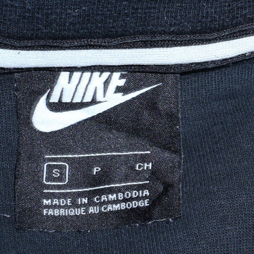 Nike Men's Black Small Full Zip Hoodie Cotton Blend Casual
