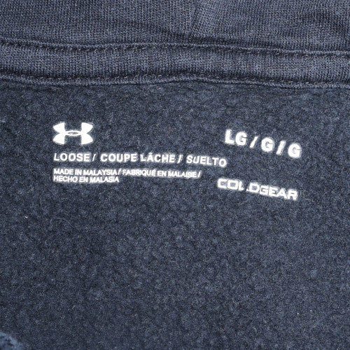Under Armour Men's Black Pullover Hoodie L Loose Fit Sportswear