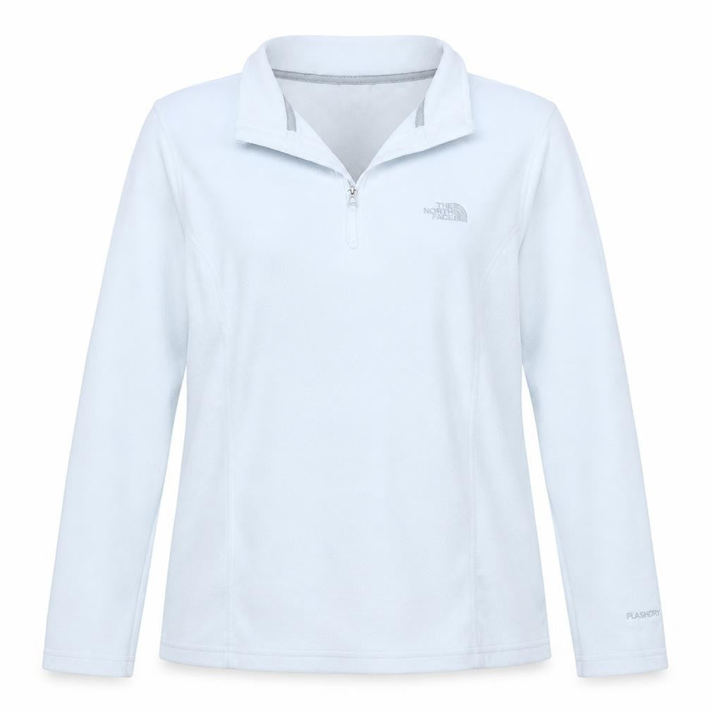 The North Face Women's White Fleece Pullover Hoodie XL Half Zip