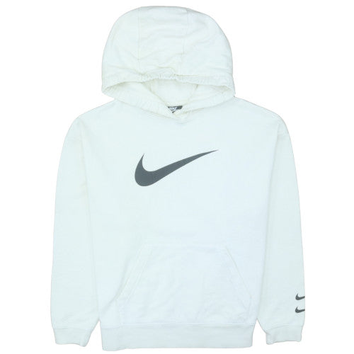 Nike Men's White Pullover Hoodie Size M Regular Fit Fleece