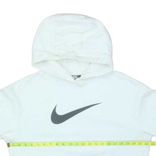 Nike Men's White Pullover Hoodie Size M Regular Fit Fleece