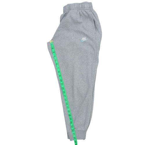 Nike Women Grey Fleece Jogger Sweatpants M Regular Fit