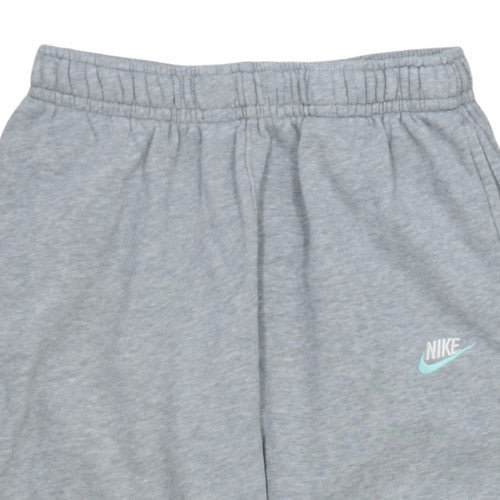 Nike Women Grey Fleece Jogger Sweatpants M Regular Fit