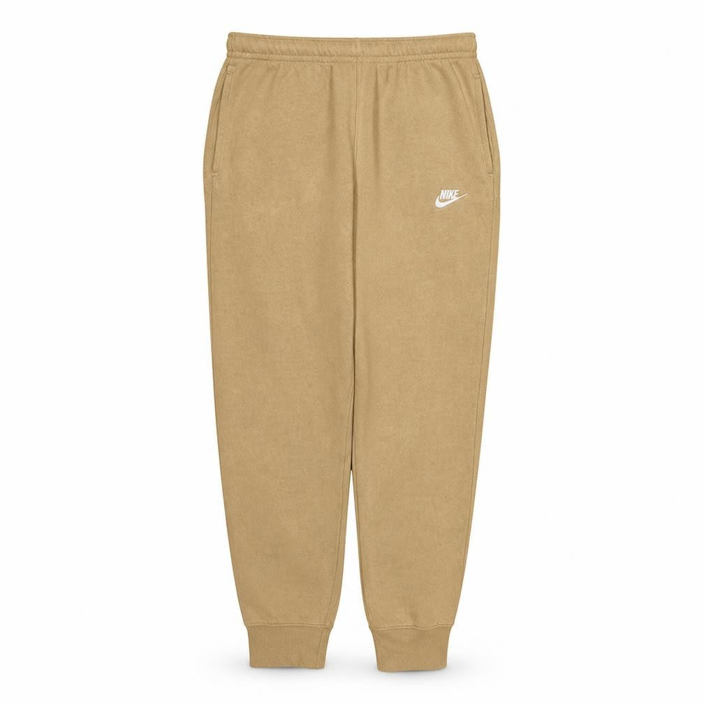 Nike Men's Beige Fleece Jogger Trousers M Regular Fit Activewear