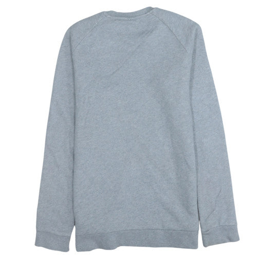 adidas Men's Grey Crew Neck Pullover Sweatshirt Size S
