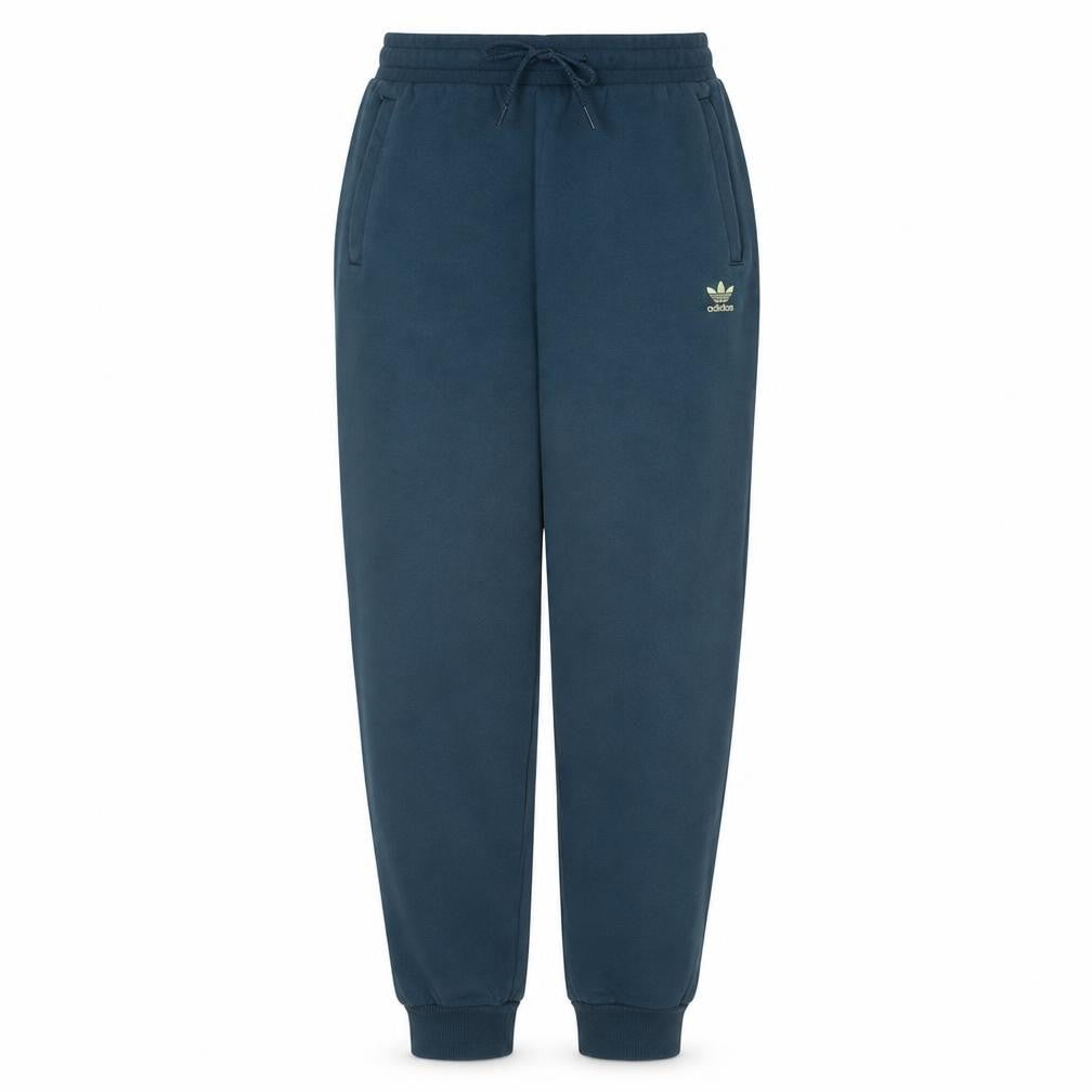 Front view of Adidas boys’ blue jogger sweatpants 13-14 years cotton blend fleece