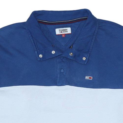 Tommy Jeans Men's Blue Long Sleeve Pullover Sweatshirt Size L