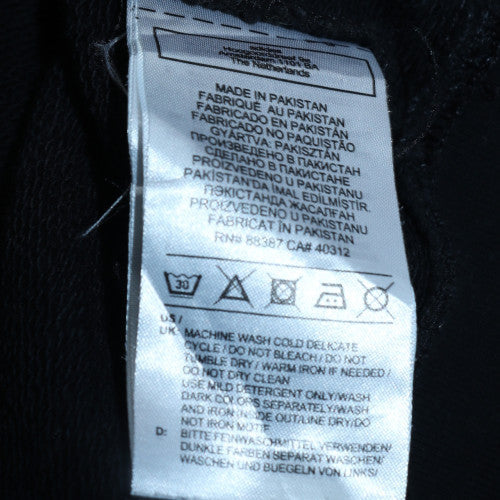 Adidas Womens Black Size 12 Cropped Full Zip Hoodie Sweatshirt
