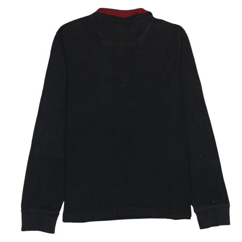 Timberland Men’s Black XL 1/4 Zip Henley Sweatshirt