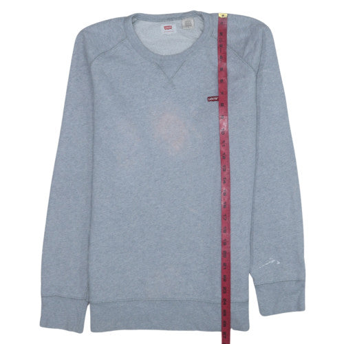 Levi's Men's Grey Crew Neck Pullover Sweatshirt M Regular Fit