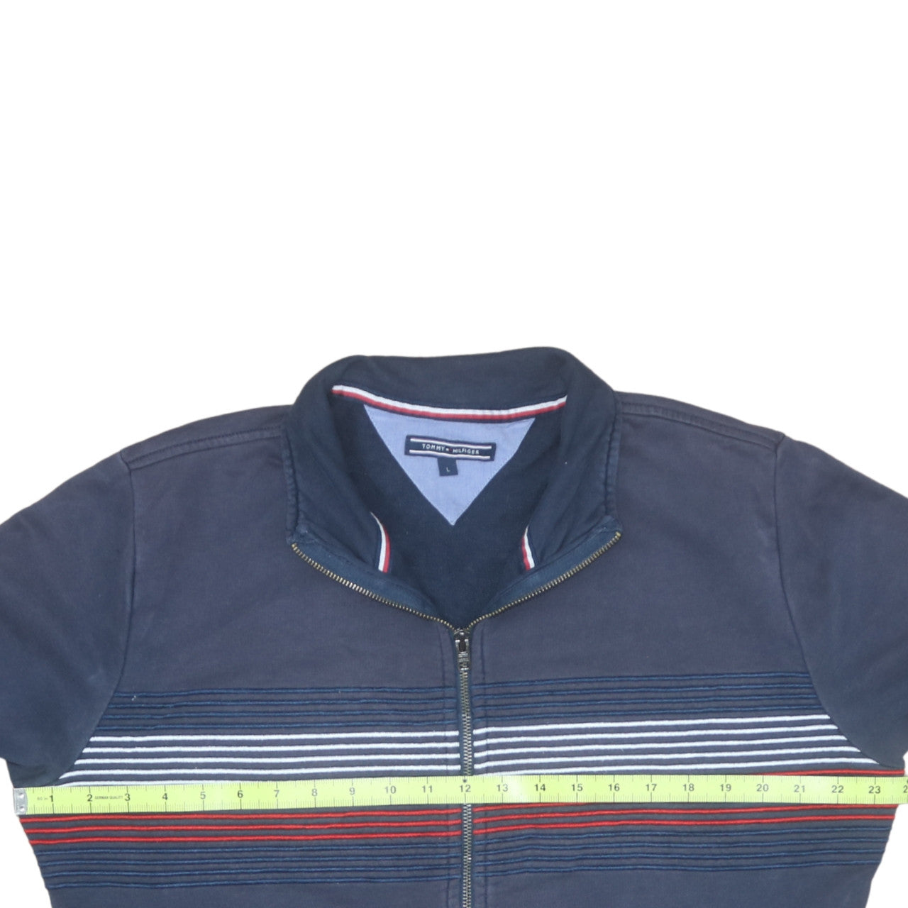 Tommy Hilfiger Men's Navy Blue L Track Jacket Cotton Zip Up