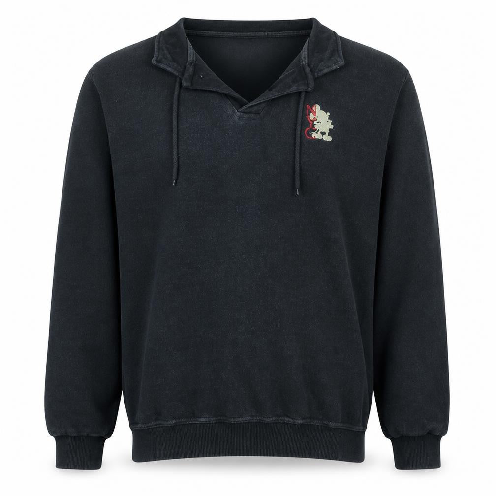 Disney Store Men's Navy Cotton Pullover Sweatshirt Size S Mickey NYC
