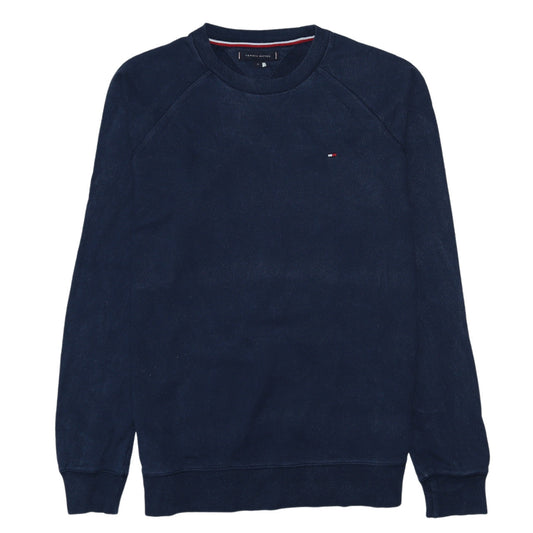 Tommy Hilfiger Men's Blue Cotton Crew Neck Sweatshirt Size M