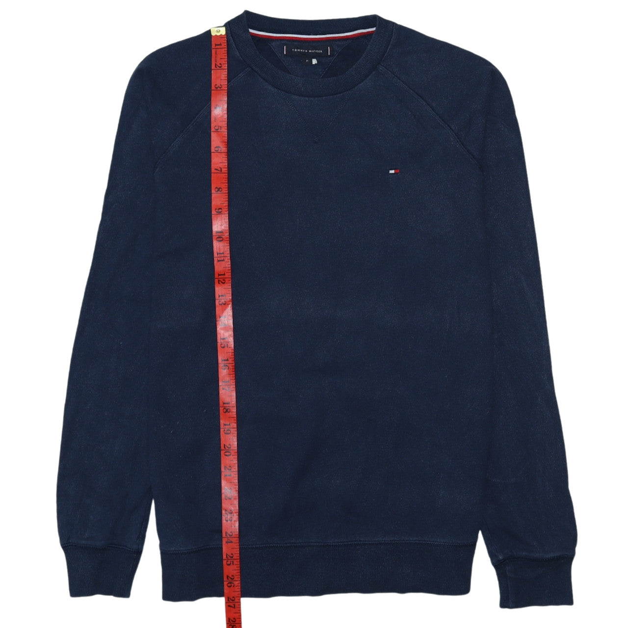 Tommy Hilfiger Men's Blue Cotton Crew Neck Sweatshirt Size M