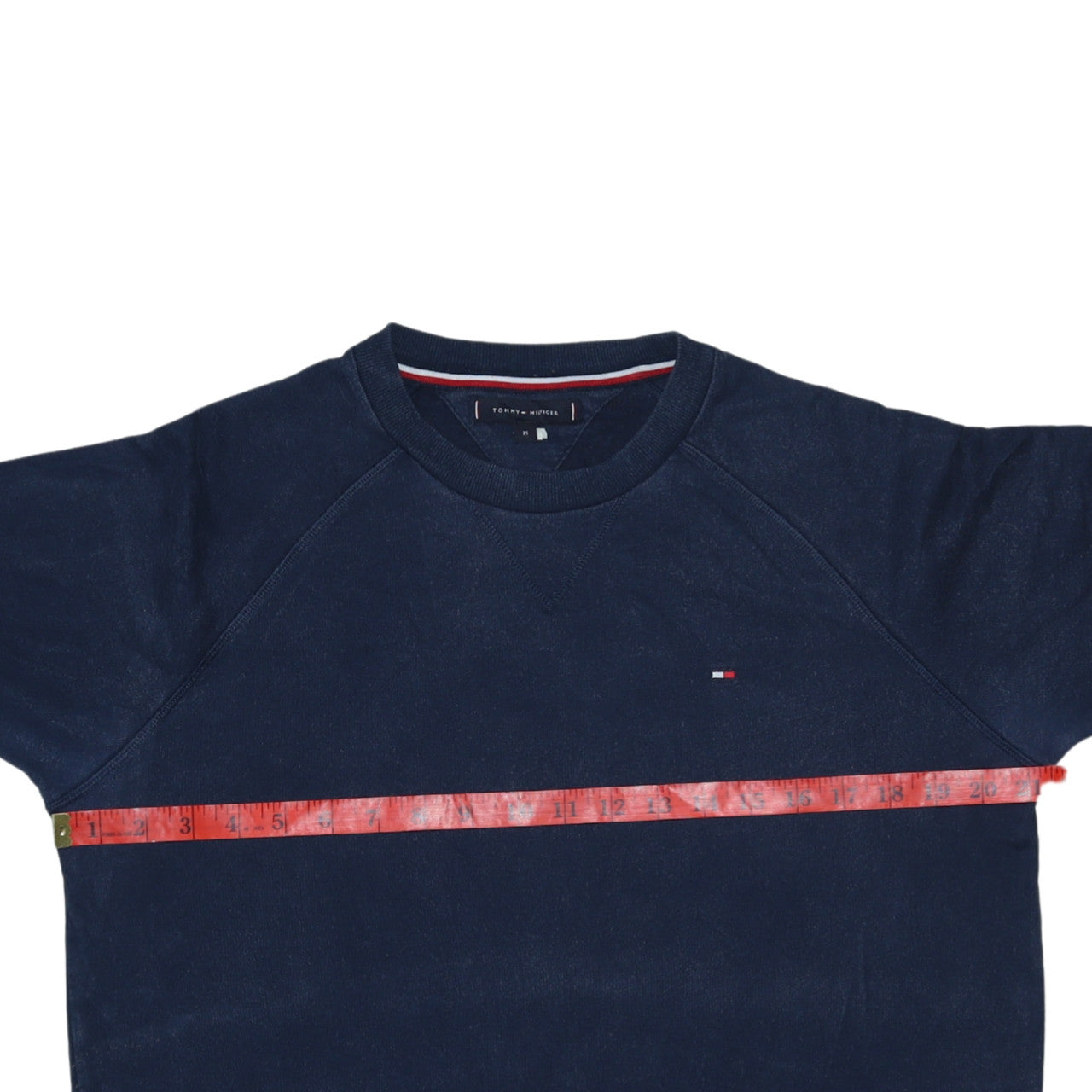 Tommy Hilfiger Men's Blue Cotton Crew Neck Sweatshirt Size M