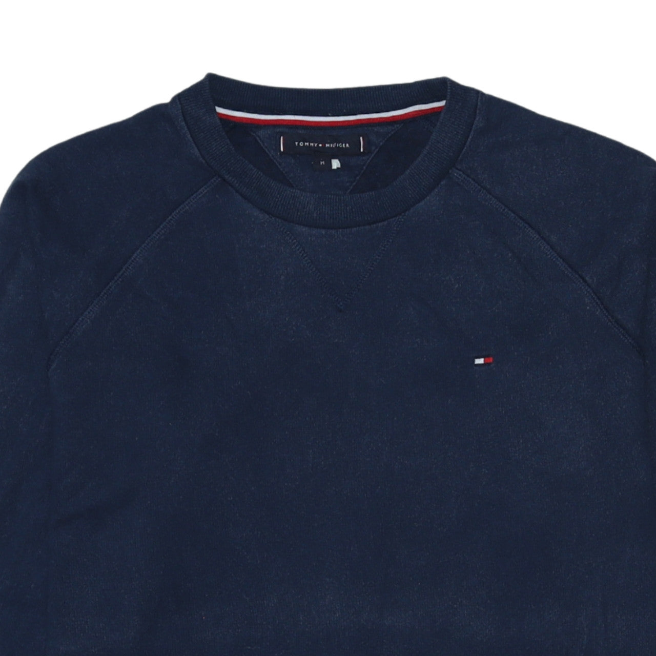 Tommy Hilfiger Men's Blue Cotton Crew Neck Sweatshirt Size M