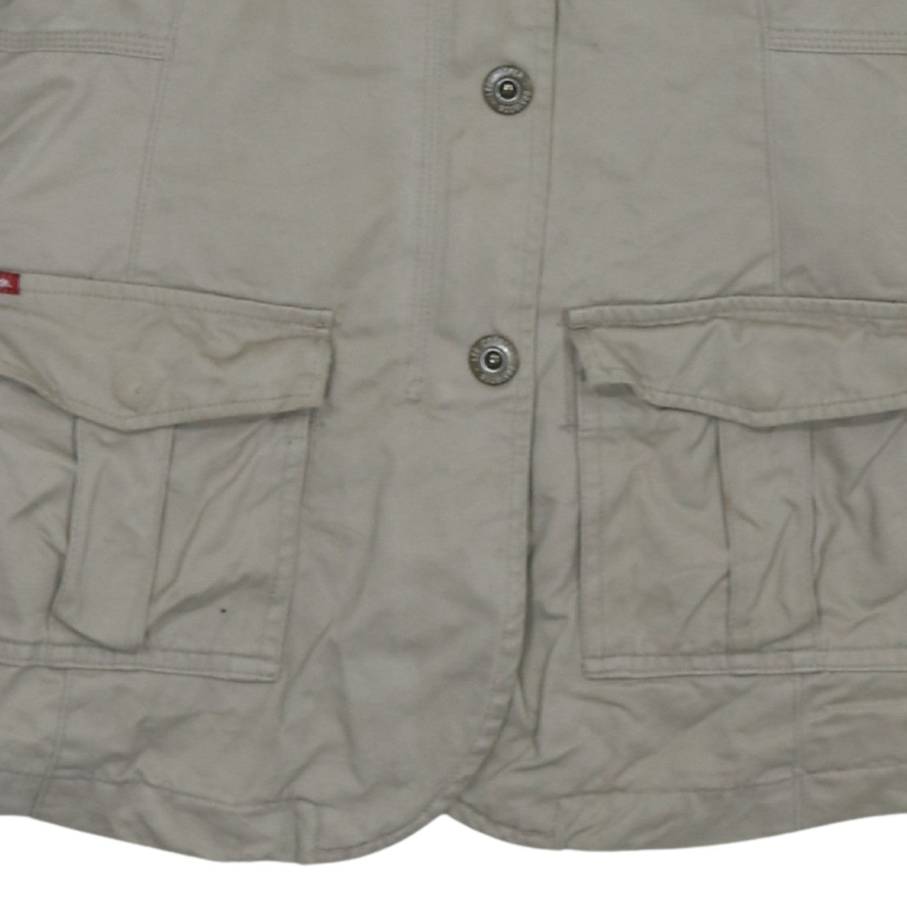 Lee Cooper Womens Beige Cotton Military Jacket Size L