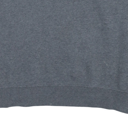 RVCA Men's Grey Crew Neck Graphic Print Sweatshirt L