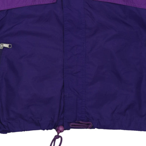 Catch and Keep Mens Purple L Windbreaker Hooded Jacket