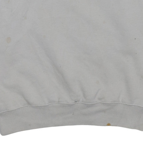 Ellesse Men's White Pullover Hoodie L Classic Logo Fleece Sweatshirt