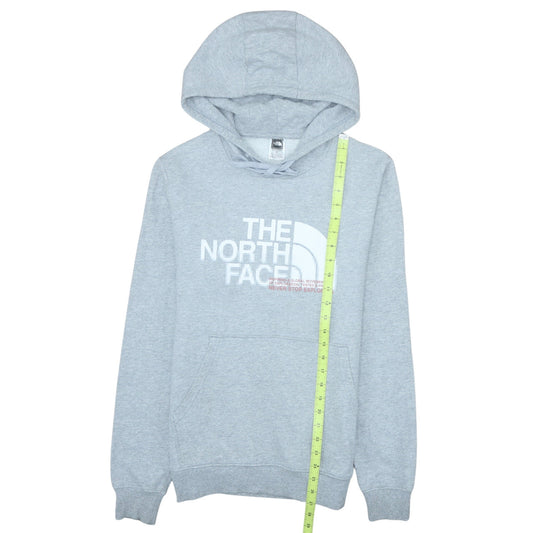 The North Face Men's Grey Pullover Hoodie Small Cotton Blend