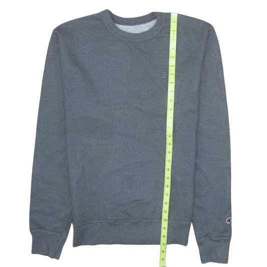 Champion Men's Grey Small Crew Neck Pullover Sweatshirt