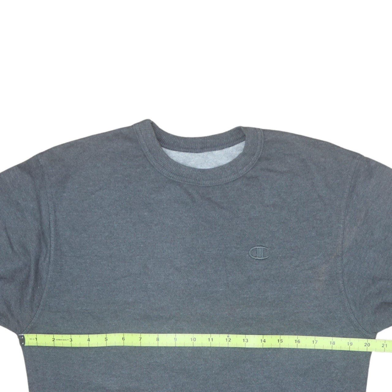 Champion Men's Grey Small Crew Neck Pullover Sweatshirt