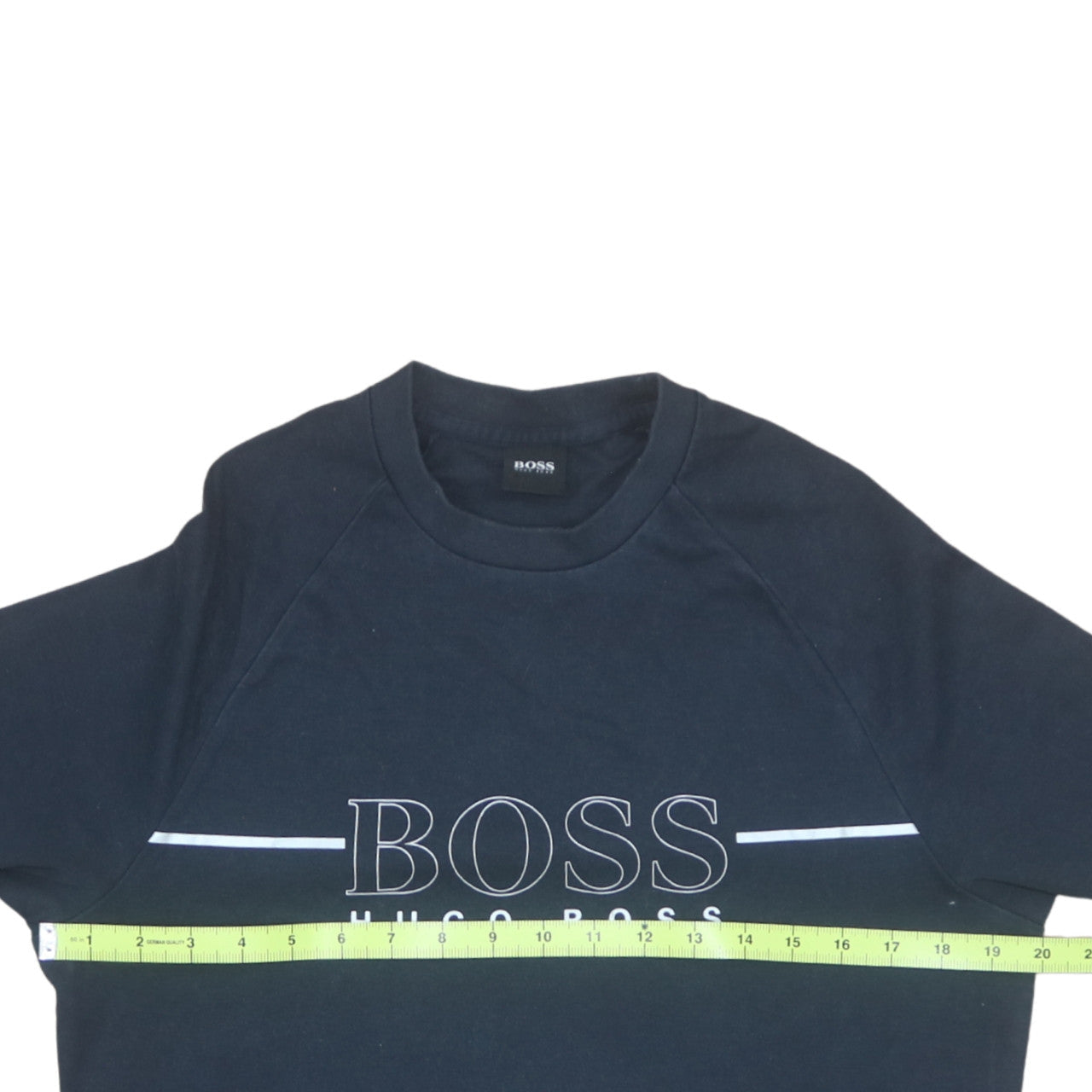 Hugo Boss Men's Blue Logo Crew Neck Sweatshirt Size S