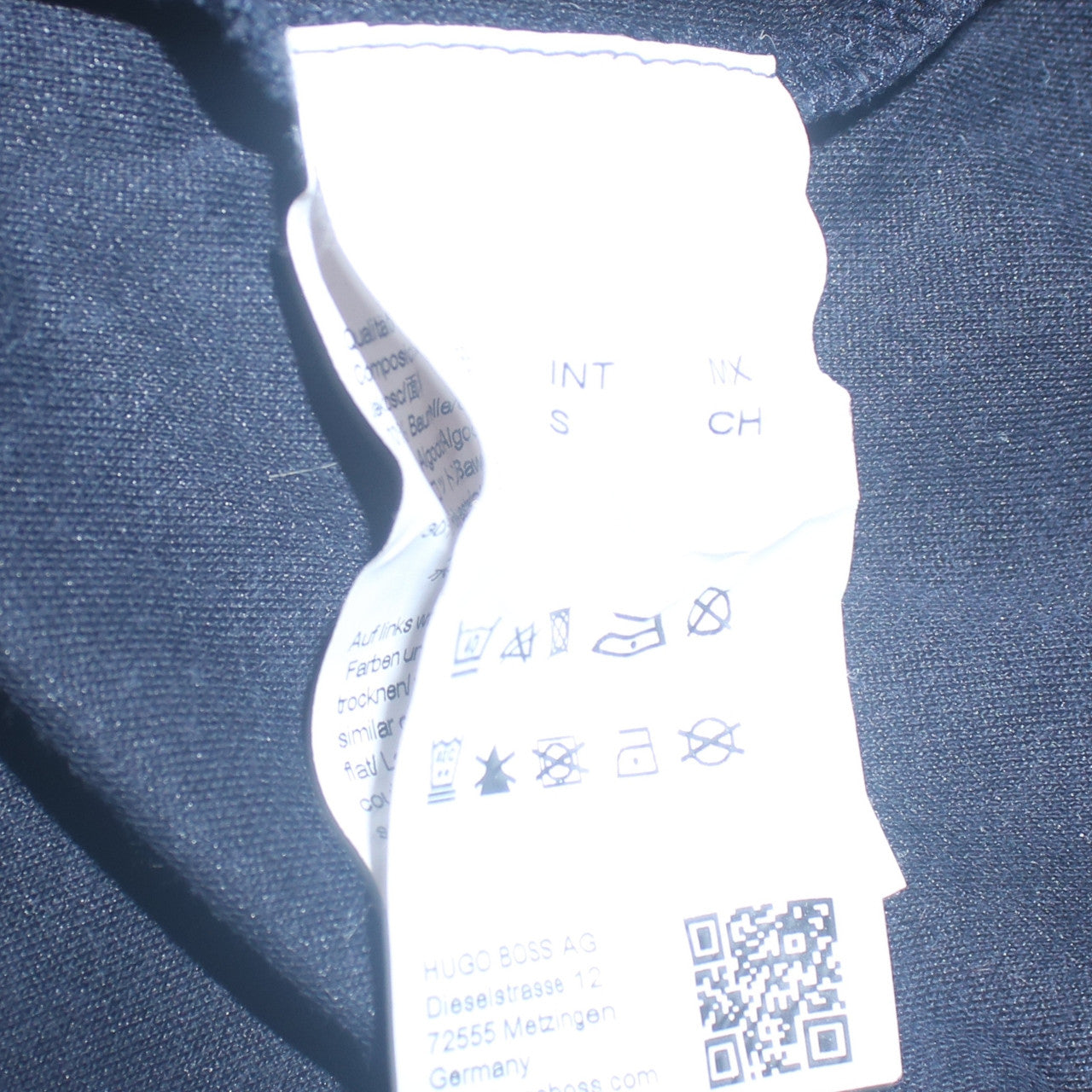 Hugo Boss Men's Blue Logo Crew Neck Sweatshirt Size S