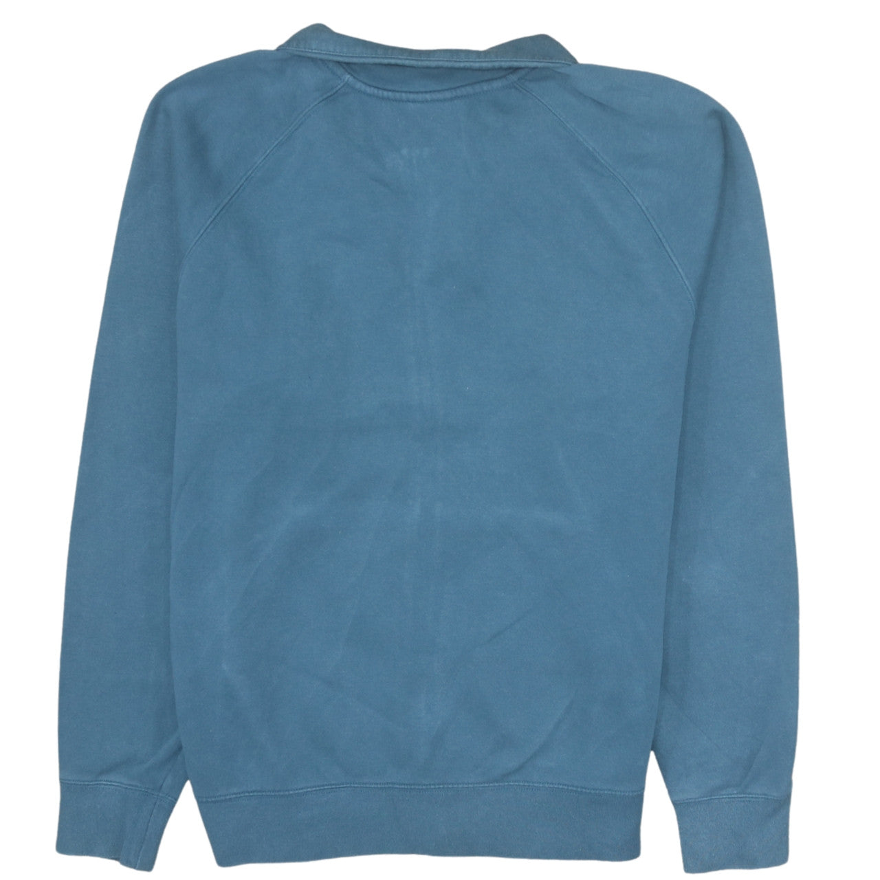 Nike Men's Blue & White Medium Track Jacket - Zip Front Cotton Blend