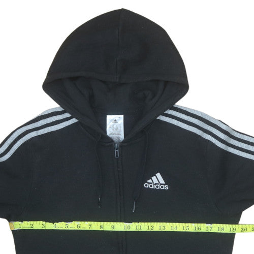 Adidas Womens Black Full Zip Hoodie XS Classic Sportswear