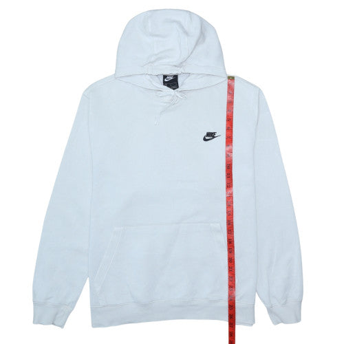 Nike Women White XL Pullover Hoodie with Logo - Casual Style