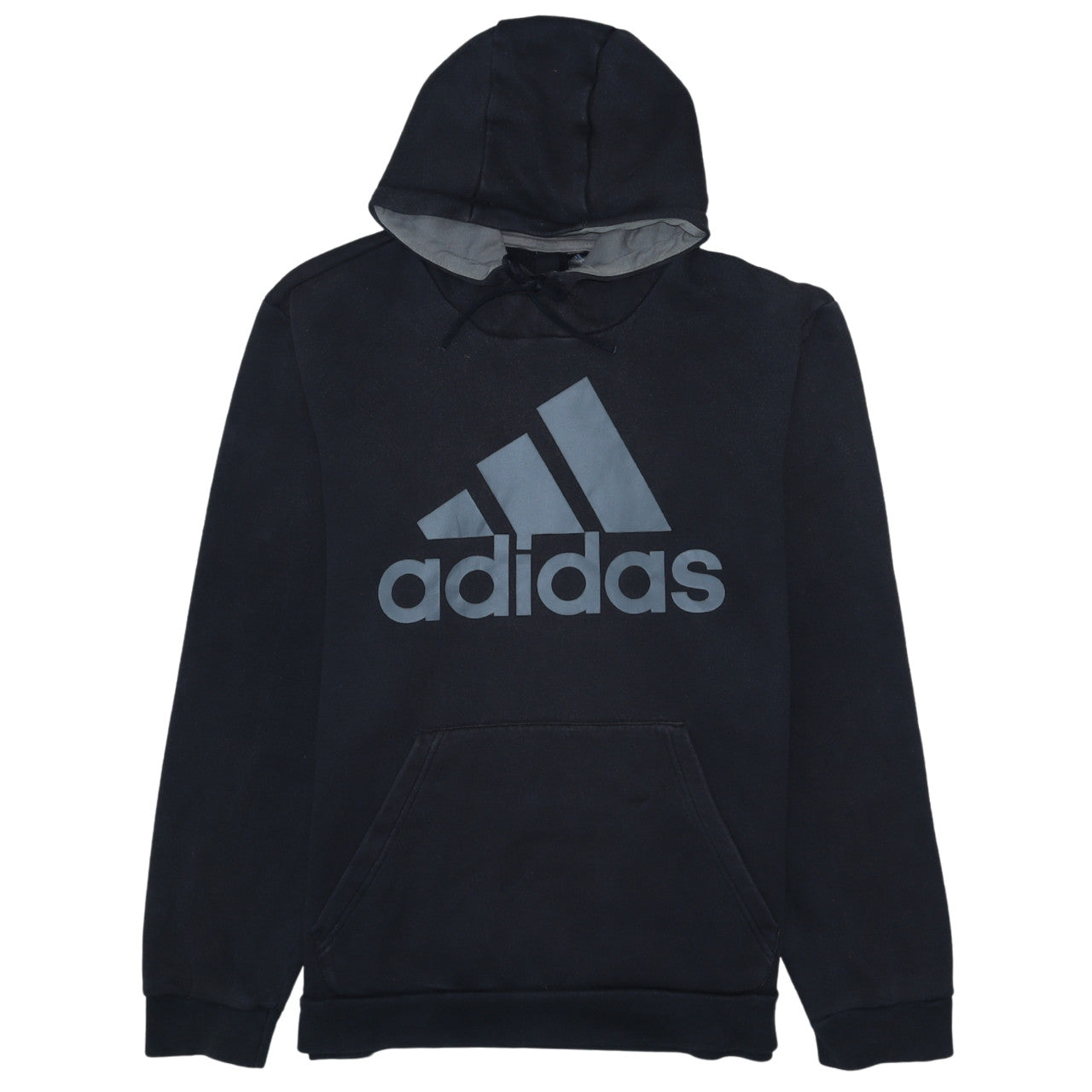 Adidas Men's Black Pullover Hoodie L Regular Fit Sportswear