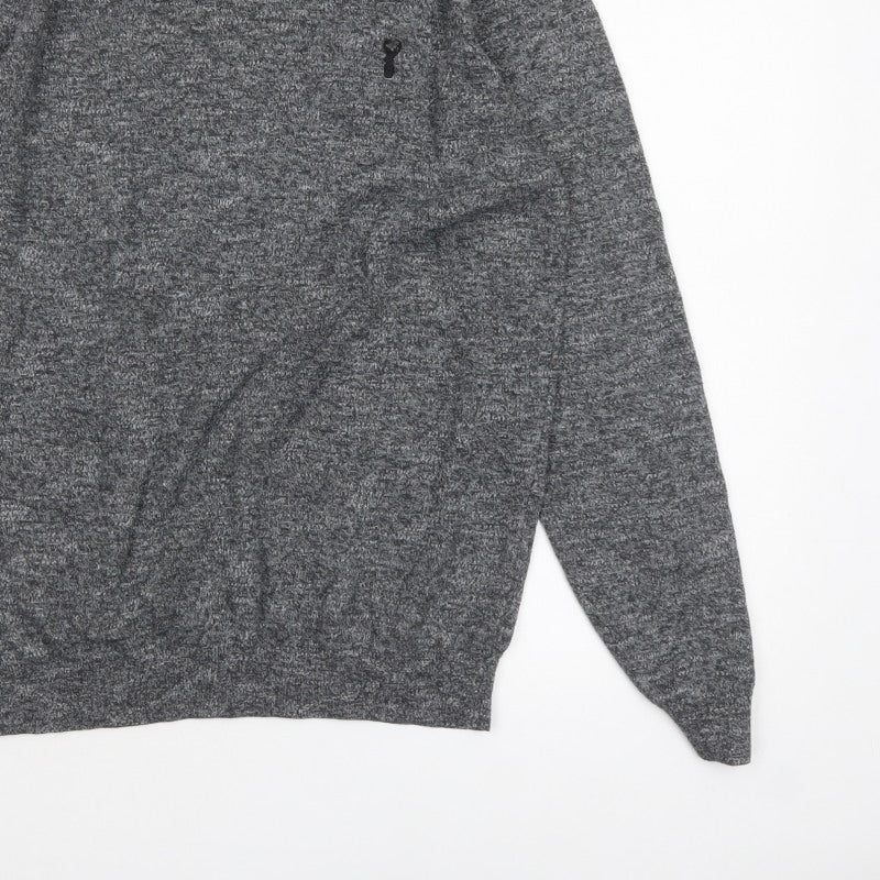 Additional view of Next Men’s Grey Crew Neck Knit Jumper, size M, Classic Pullover