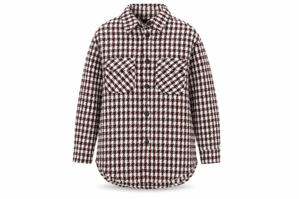 New Look Women’s Multicoloured Check Shacket Jacket Size 14