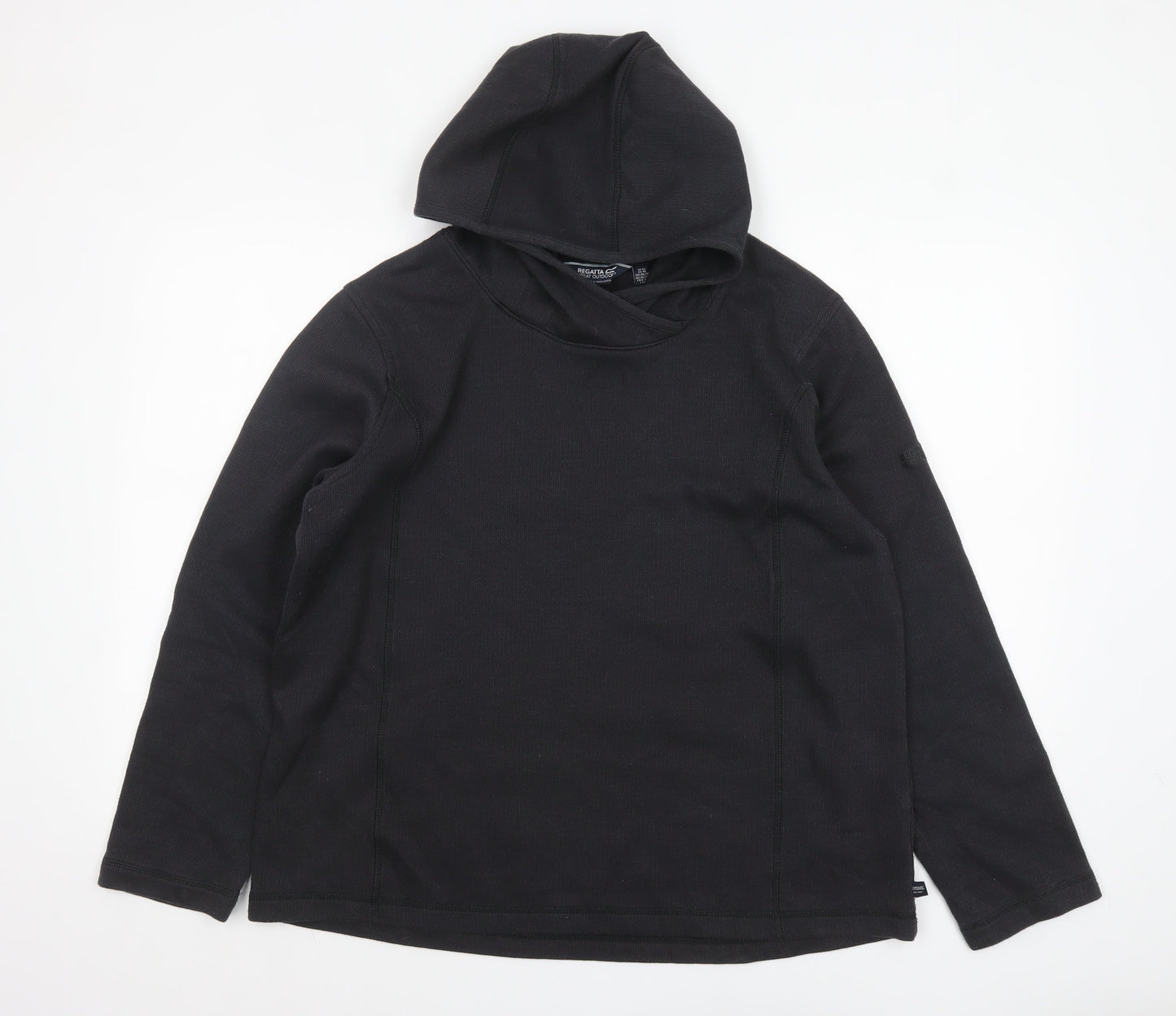 Regatta Women Black UK 20 Pullover Hoodie Outdoor Cotton Blend