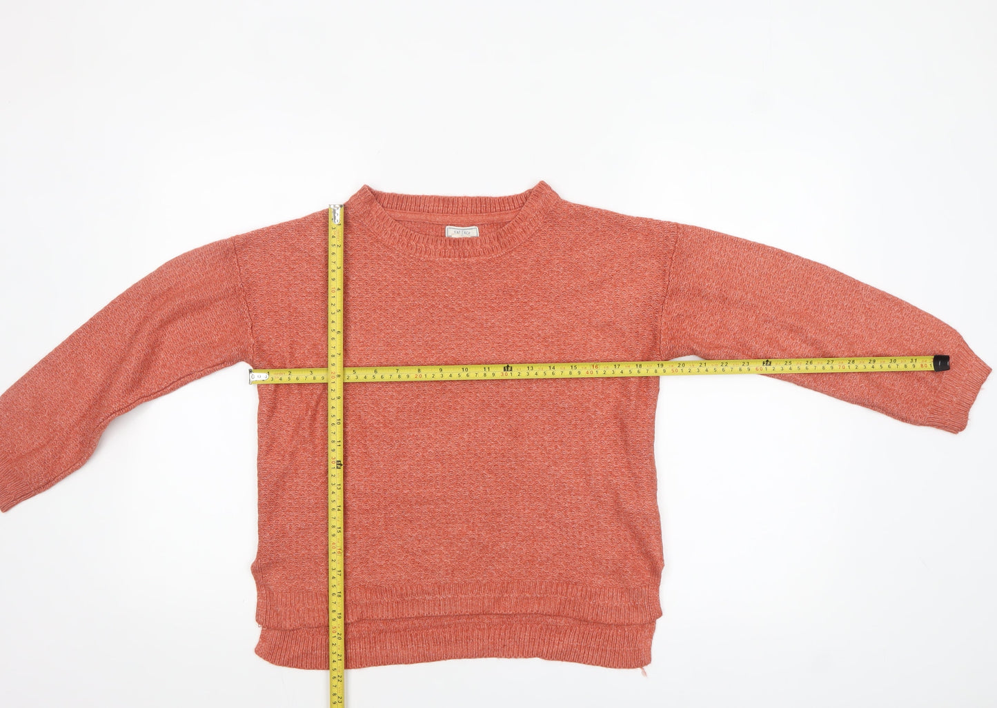 Fat Face Women’s Orange Knit Jumper UK 10 Crew Neck Pullover