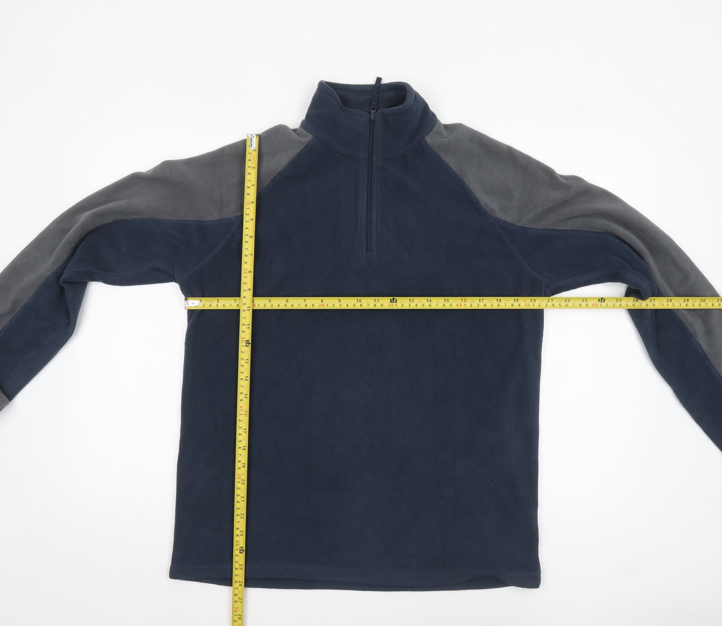 Mountain Warehouse Men's Blue 1/2 Zip Fleece Sweatshirt Size M